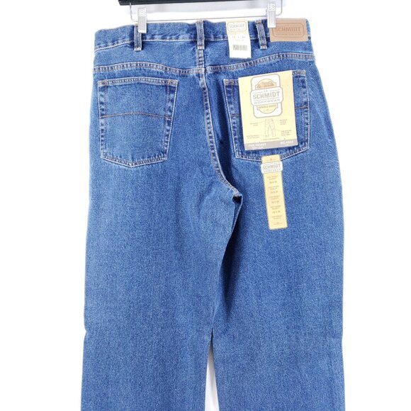 C.E. Schmidt Workwear Mens Size 36x36 Relaxed Fit Five-Pocket Blue Jeans - Picture 5 of 10